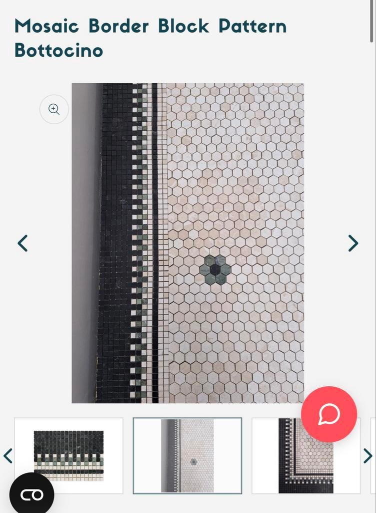 Mozaïek tegels, zwart, wit en groen, Ophalen, Overige materialen, Gebruikt, Overige typen