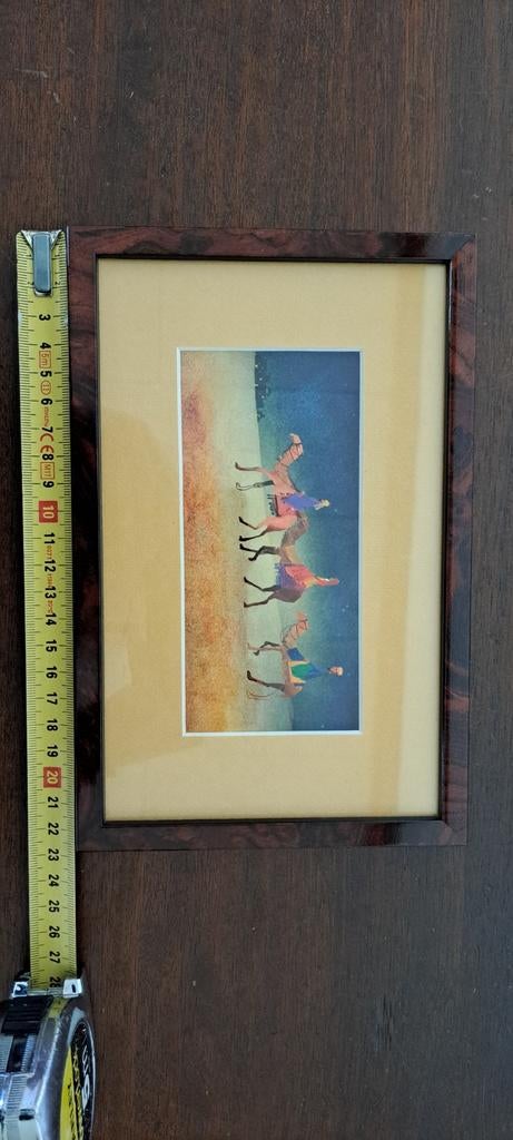 Schilderij kamelen in de woestijn, Ophalen