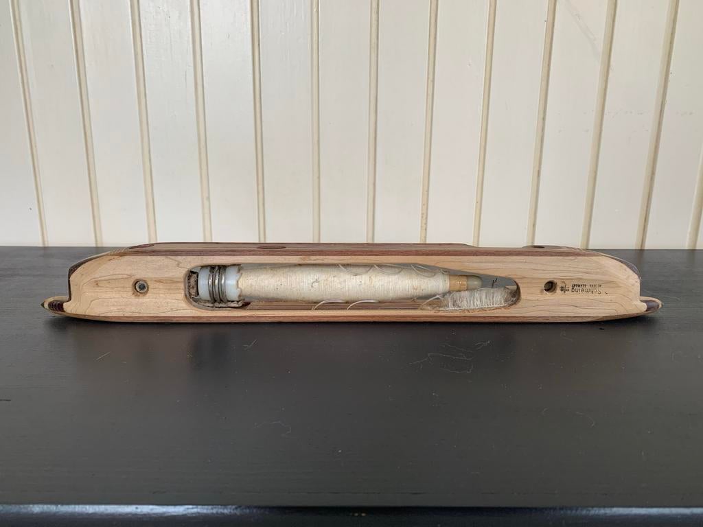 Antieke Schietspoel met Garen - Schmeing Germany, Ophalen, Gebruikt, Garen of Naald(en)