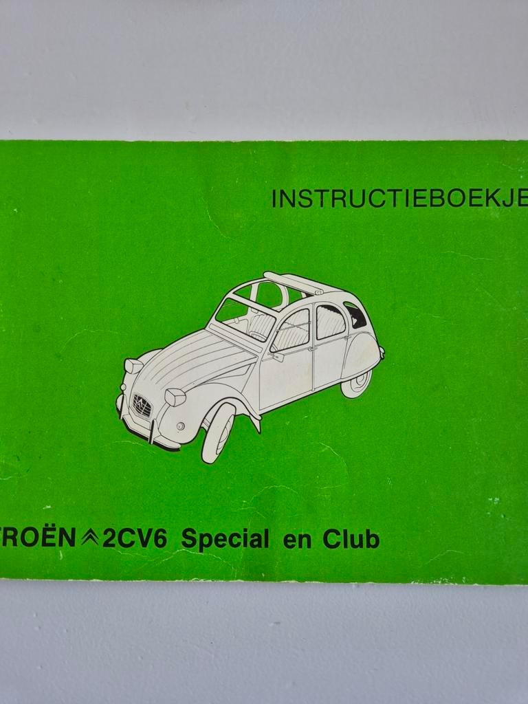 Instructieboekje Citroën 2CV, Ophalen of Verzenden
