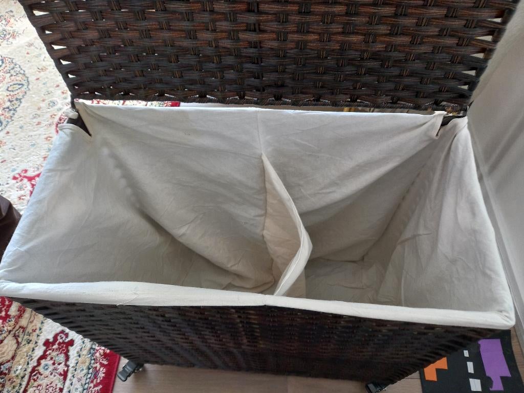 Dubbele wasmand antraciet kunststof, Ophalen, Nieuw, Grijs