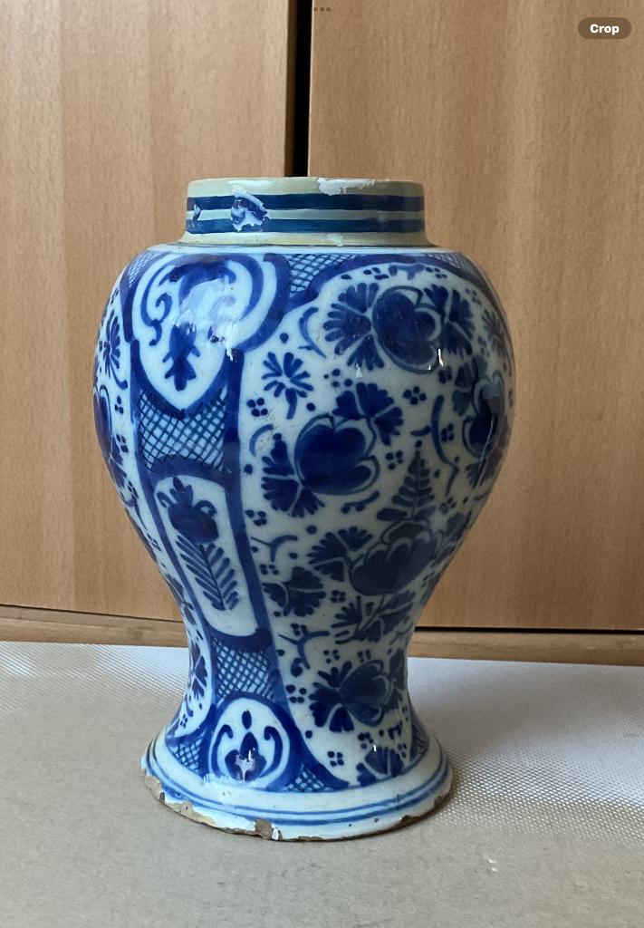 18e eeuw vaas aardewerk, Ophalen of Verzenden