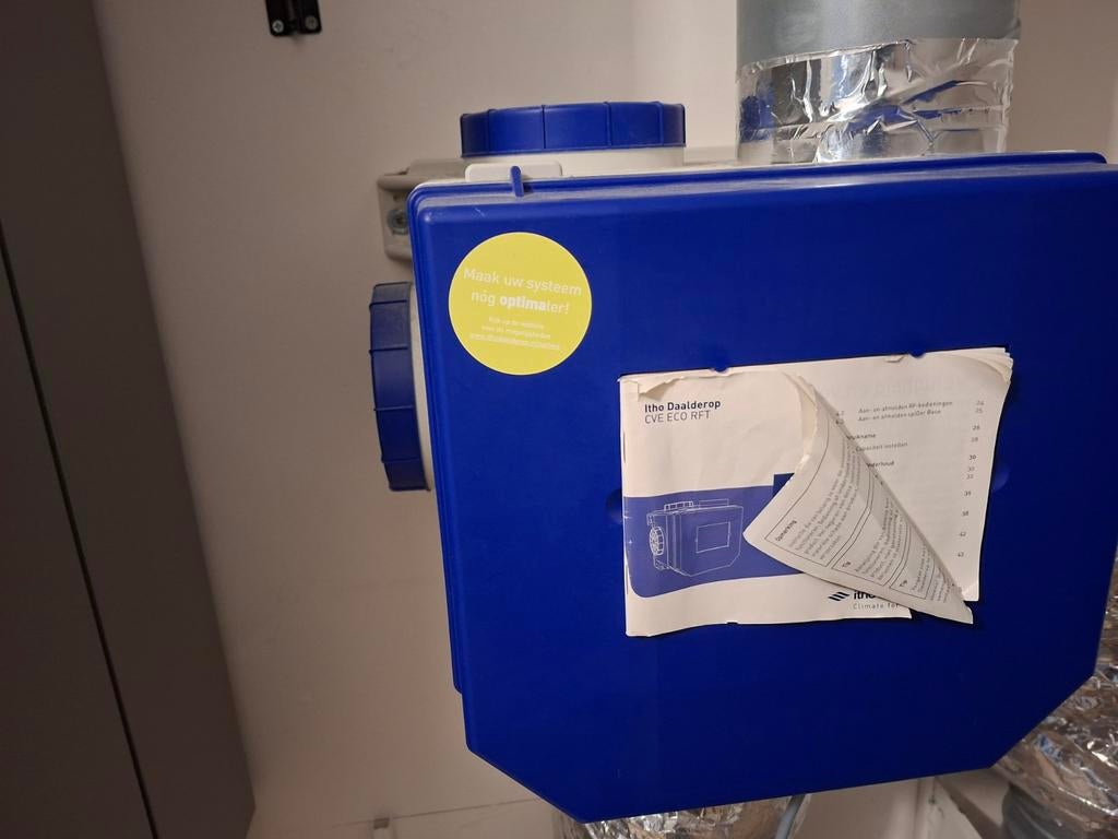 Itho daalderop ventilatiebox CVE ECO RFT, Doe-het-zelf en Verbouw, Ventilatie en Afzuiging, Ophalen of Verzenden, Gebruikt, Afzuiger