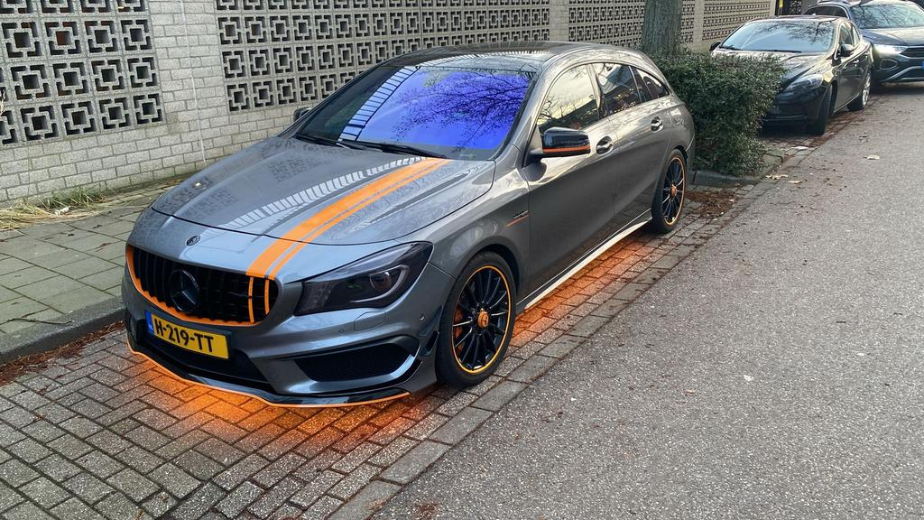 IN PRIJS VERLAAGD Mercedes CLA 45 AMG 381pk mooiste van MP, Automaat, CLA, Zwart, 4 cilinders
