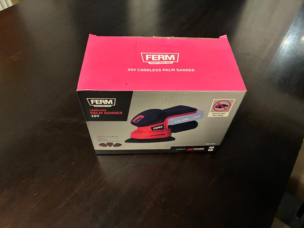 Ferm accu schuurmachine, Doe-het-zelf en Verbouw, Gereedschap | Schuurmachines, Ophalen of Verzenden, Nieuw, Minder dan 600 watt