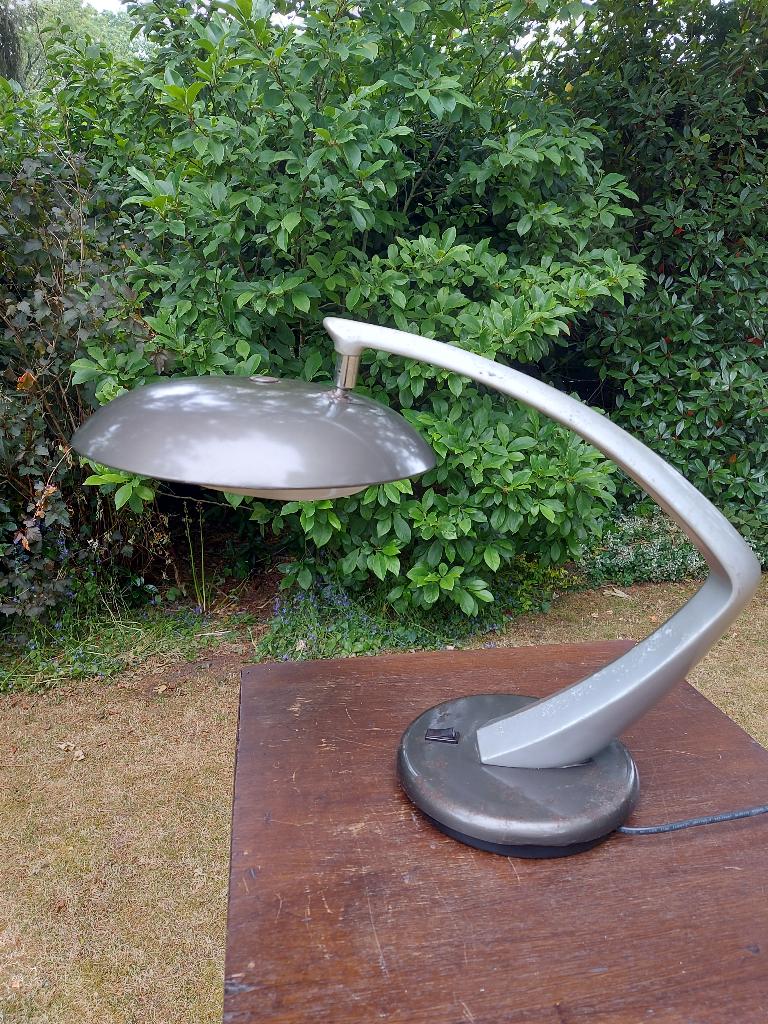 Fase bureaulamp, model Boomerang 64, Vintage, Ophalen of Verzenden, Zo goed als nieuw, Minder dan 50 cm
