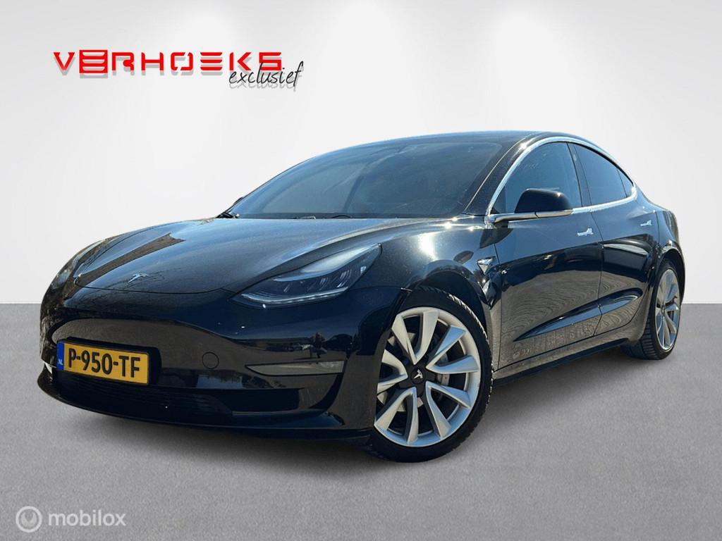 Tesla Model 3 Long Range Dual Motor, Auto's, Tesla, Automaat, Zwart, Navigatiesysteem, Zwart