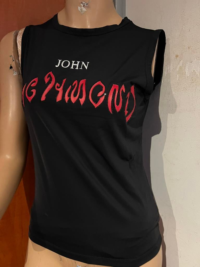 John RICHMOND top maat m it 44 origineel nieuw, Maat 38/40 (M), Zwart, Ophalen of Verzenden, Zo goed als nieuw