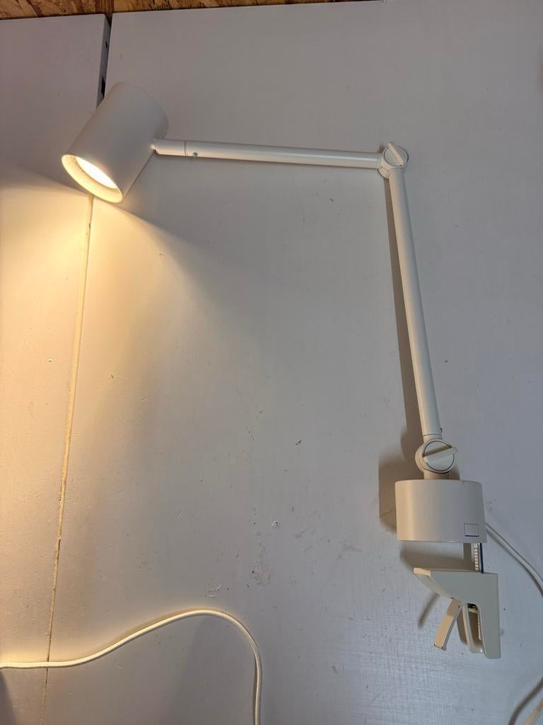 Verstelbare Klemlamp met 6 LED GU10 Lampen, Ophalen of Verzenden, Zo goed als nieuw, Kunststof, Minder dan 50 cm
