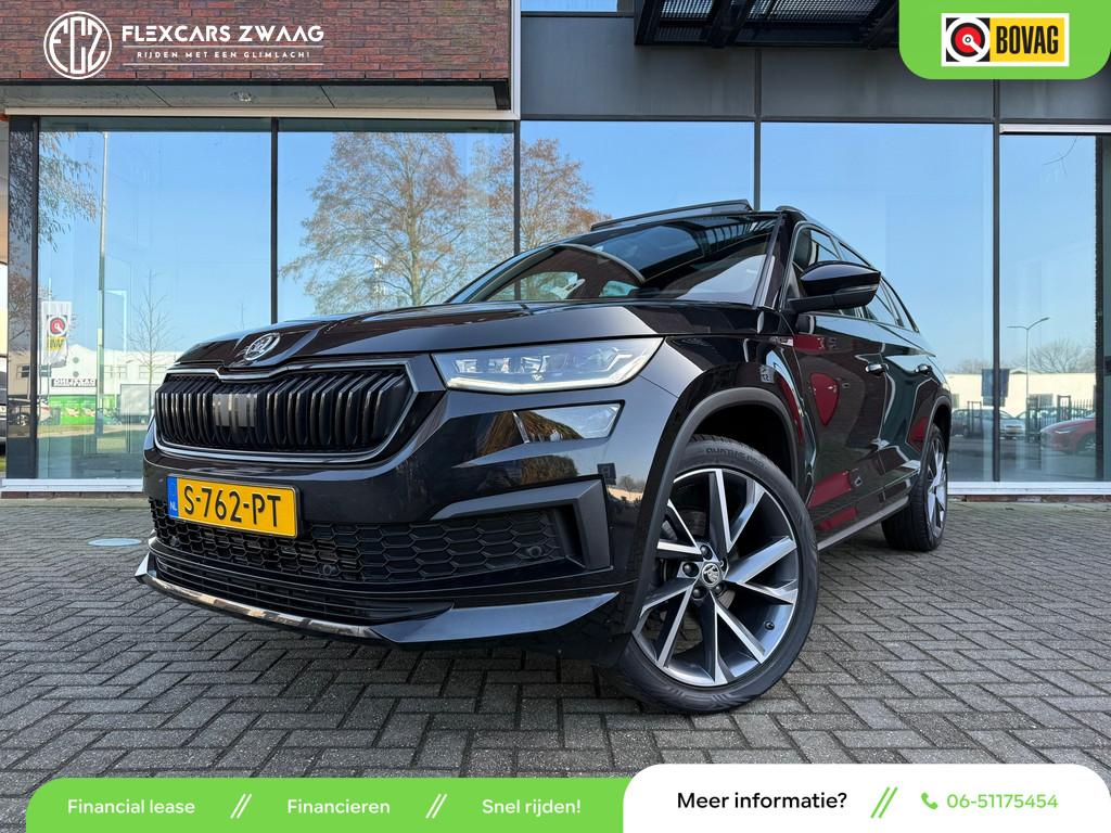Skoda Kodiaq 1.5 TSI Sportline Business - Automaat - Pano/Sc, 4 cilinders, Zwart, Bedrijf, Kodiaq