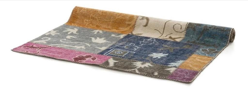 Coco maison vloerkleed multicolor 160 x 230 cm, 100 tot 150 cm, Blauw, Ophalen of Verzenden, Zo goed als nieuw