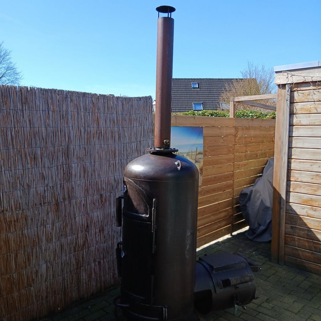 Robuuste offset smoker, Ophalen