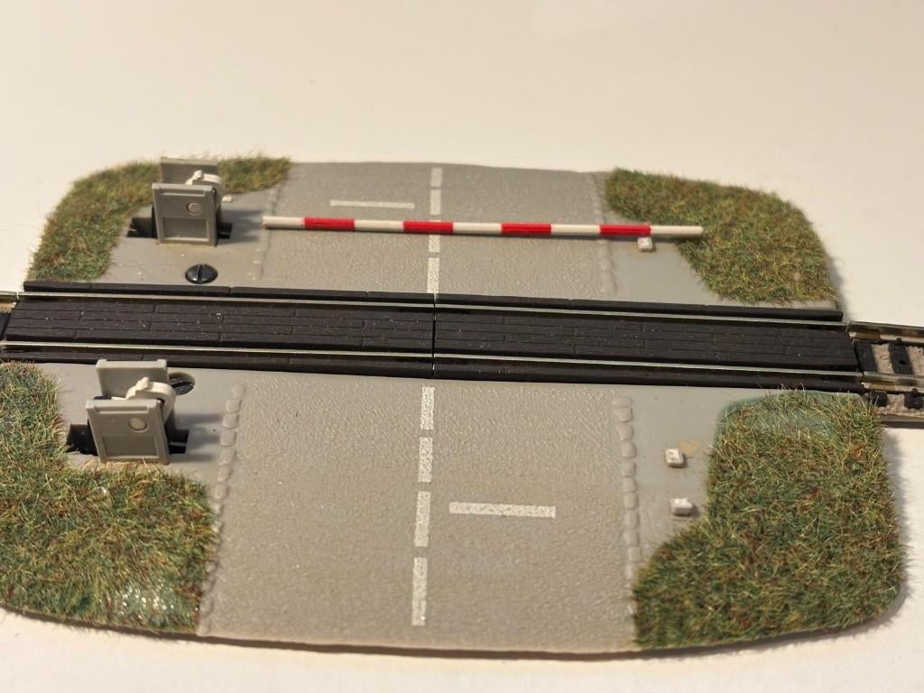 Fleischmann 9198 overweg, Gebruikt, Gelijkstroom, Fleischmann, Rails