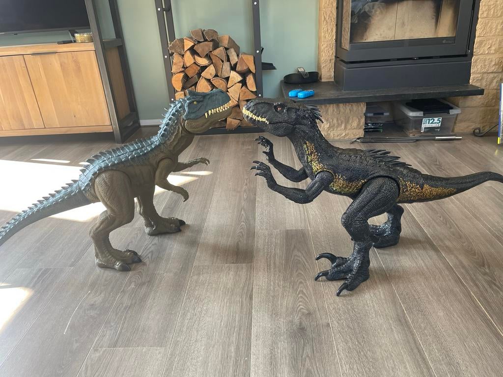 Grote Jurassic Park Dinosaurus Speelgoed - Indominus Rex & I, Ophalen, Zo goed als nieuw