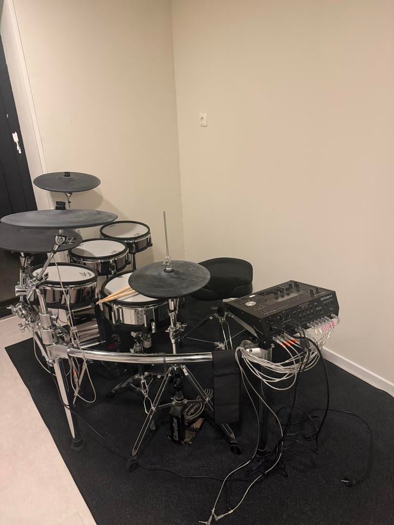 Roland TD-50KV V-Drums inclusief hardware, Ophalen, Gebruikt, Roland, Elektronisch