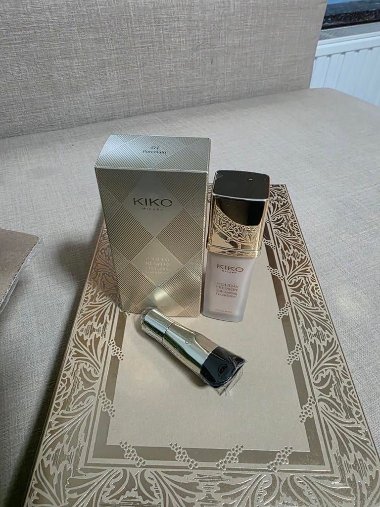 Kiko Milano Holiday Premiere Foundation 01 Porcelain, Gehele gezicht, Beige, Nieuw, Ophalen of Verzenden