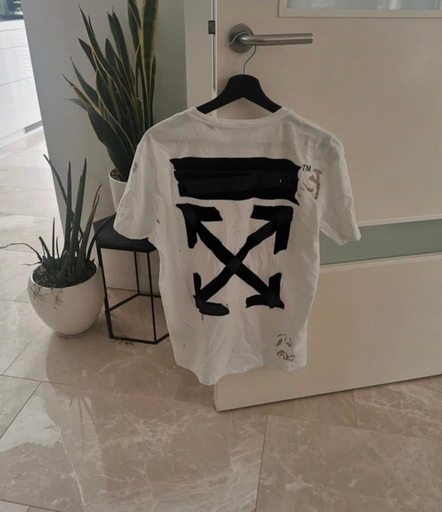 Off-White Koffie Spilled Black Arrow, Ophalen of Verzenden, Zo goed als nieuw, Maat 52/54 (L), Wit