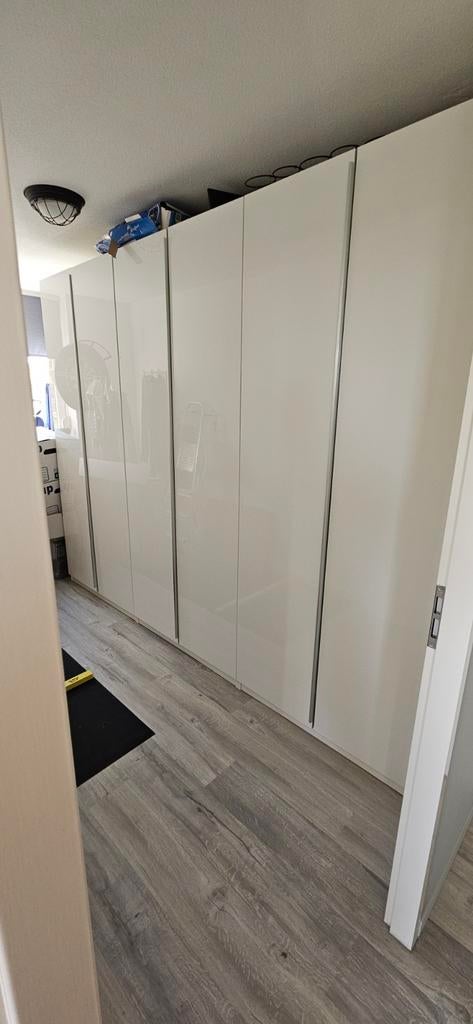 IKEA PAX kast hoogglas wit 3000x2360, Ophalen, 50 tot 75 cm, 50 tot 100 cm, 200 cm of meer