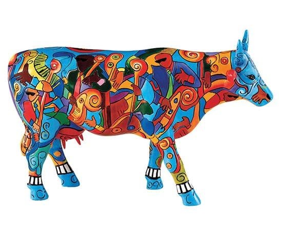 Nieuw Cow Parade koe Music-cow Extravaganza incl.verzending, Antiek en Kunst, Kunst | Designobjecten, Ophalen of Verzenden