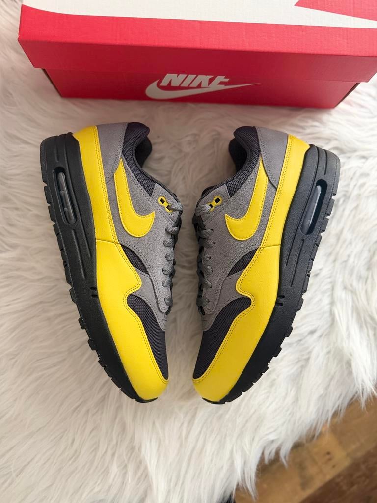 Nike Air Max 1 Grijs, Zwart, Gee EU 45 AirMax One 90 nieuw, Kleding | Heren, Schoenen, Overige kleuren, Nieuw, Ophalen of Verzenden