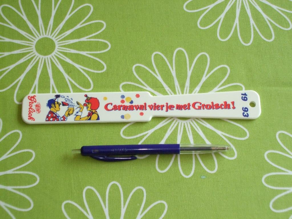Grolsch bierafschuimer 1993 - Carnaval vier je met Grolsch, Verzamelen, Ophalen of Verzenden, Zo goed als nieuw, Overige typen
