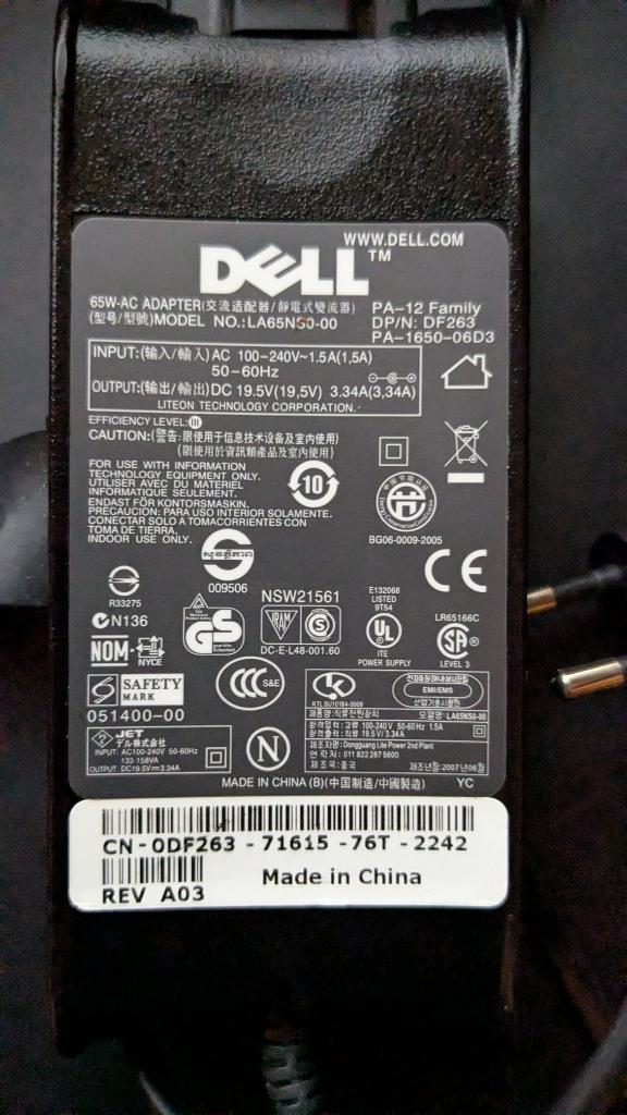 Dell Laptop lader, Ophalen, Gebruikt, Dell oplader
