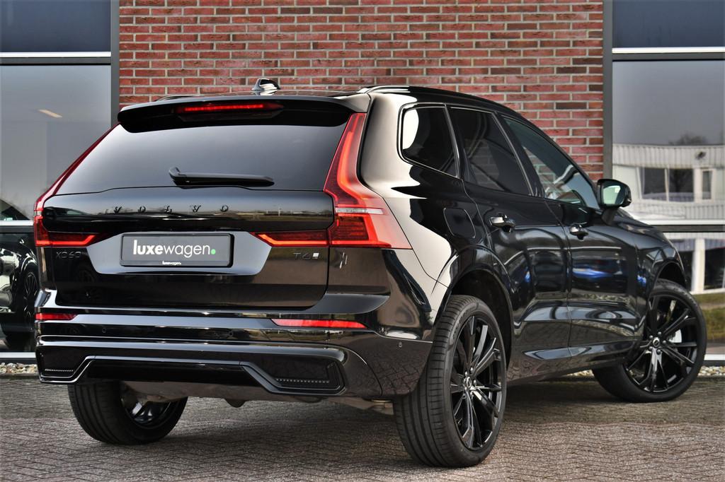 Volvo XC60 2.0 T6 Plug-in AWD Ultra Black Edition Pano ACC H, 12 maanden, Gebruikt, 4 cilinders, Leder en Stof