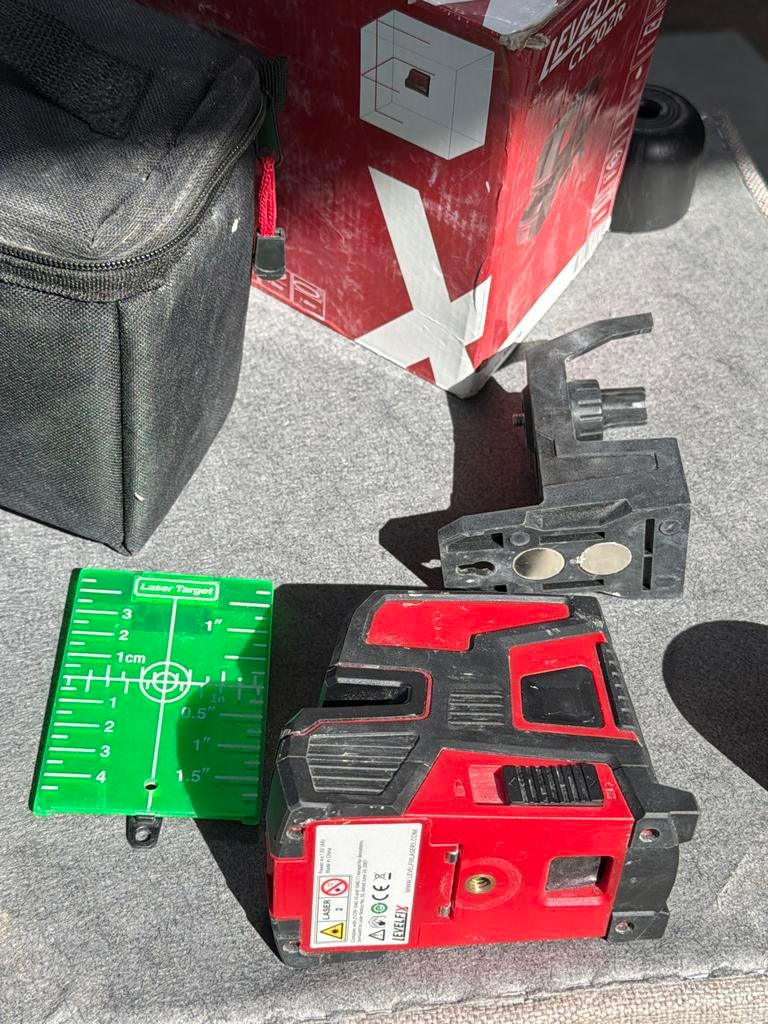 LevelFix CL202R kruislijnlaser, Ophalen of Verzenden, Gebruikt, Overige meters