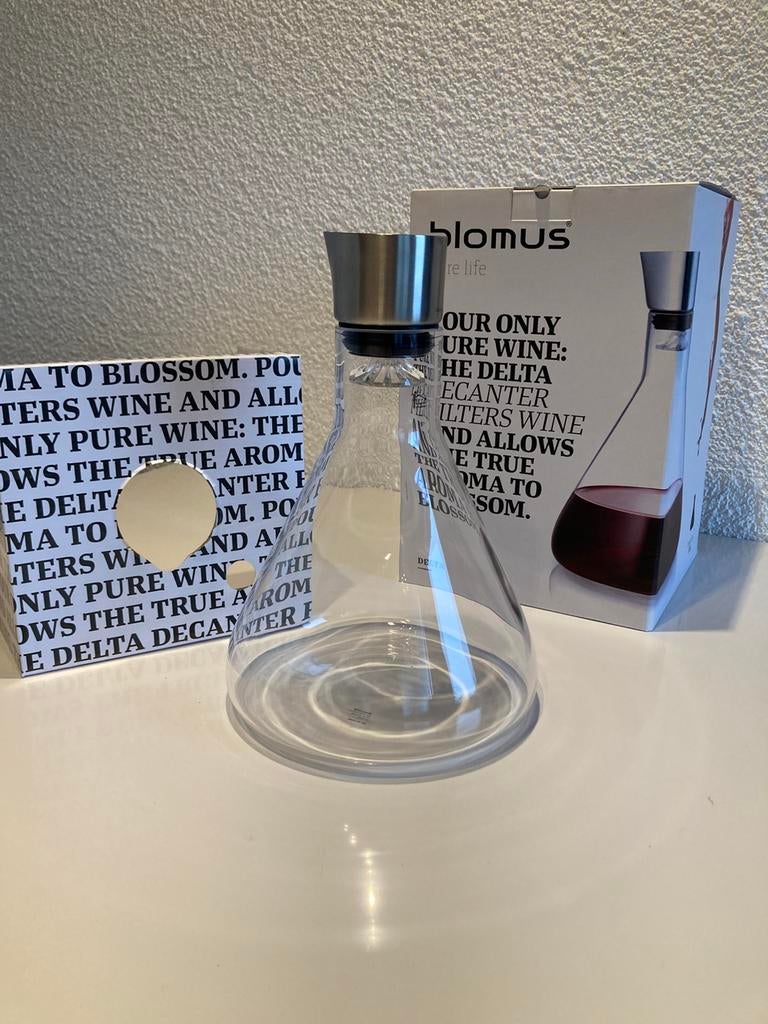 Decanteer karaf Blomus, Ophalen of Verzenden, Nieuw, Glas