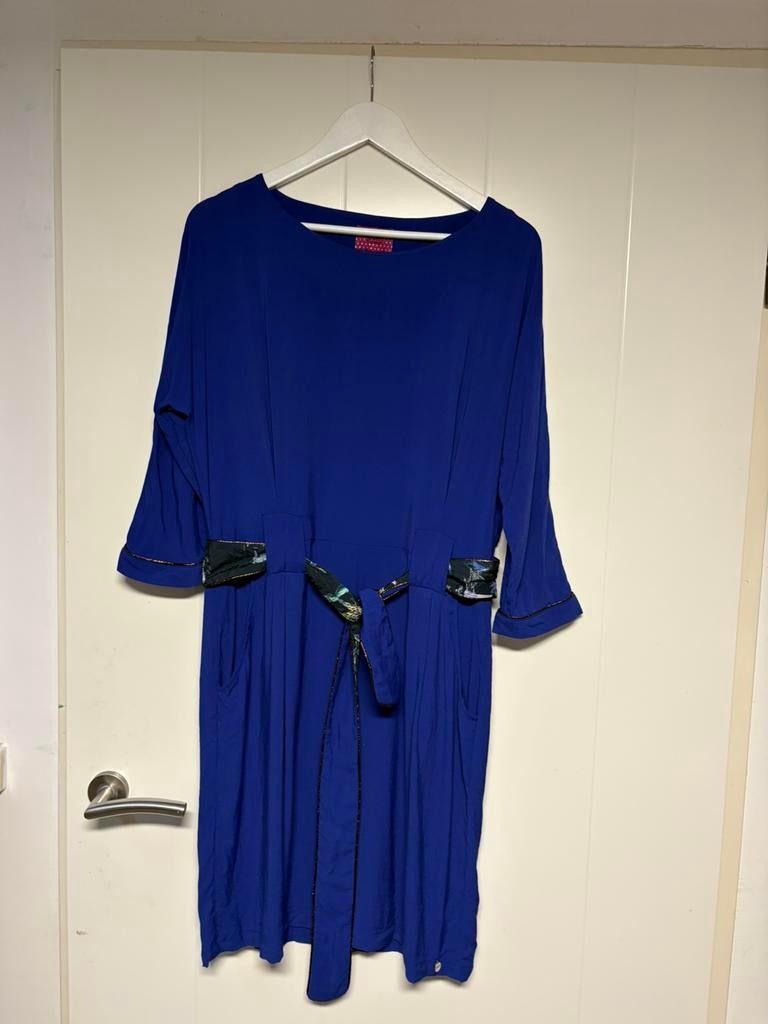 Pom Amsterdam Jurk 38, Maat 38/40 (M), Blauw, Ophalen of Verzenden, Zo goed als nieuw