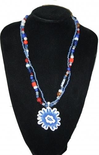 Partij Bijouxtifull halskettingen Dutch blue, Ophalen, Nieuw, Blauw, Overige materialen