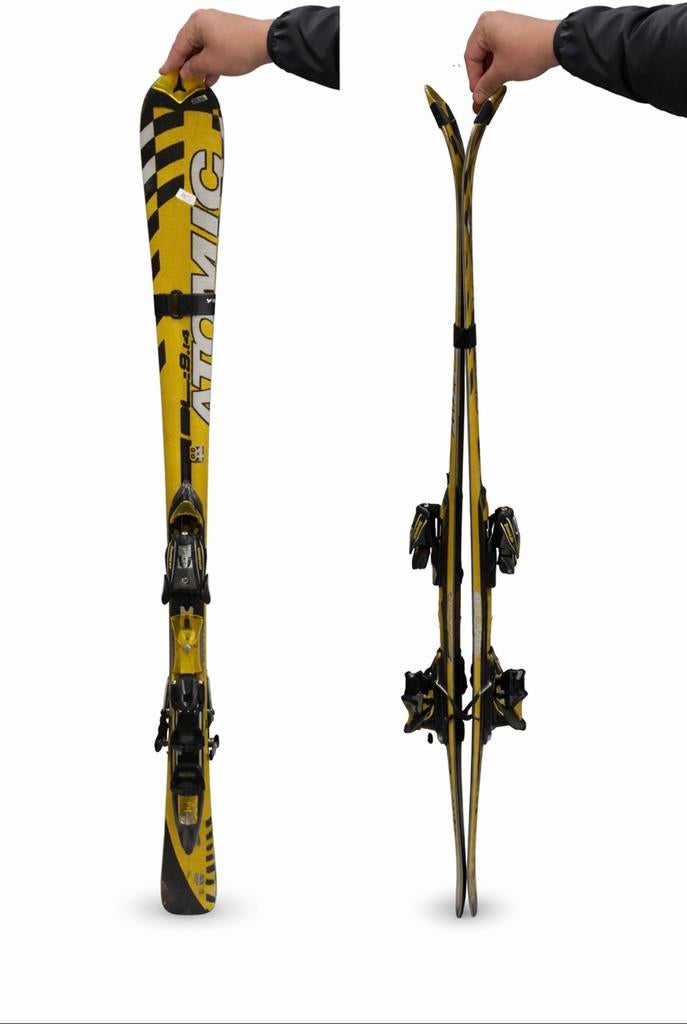 Gele atomic skies, Sport en Fitness, Skiën en Langlaufen, Ophalen, 160 tot 180 cm, Zo goed als nieuw, Atomic