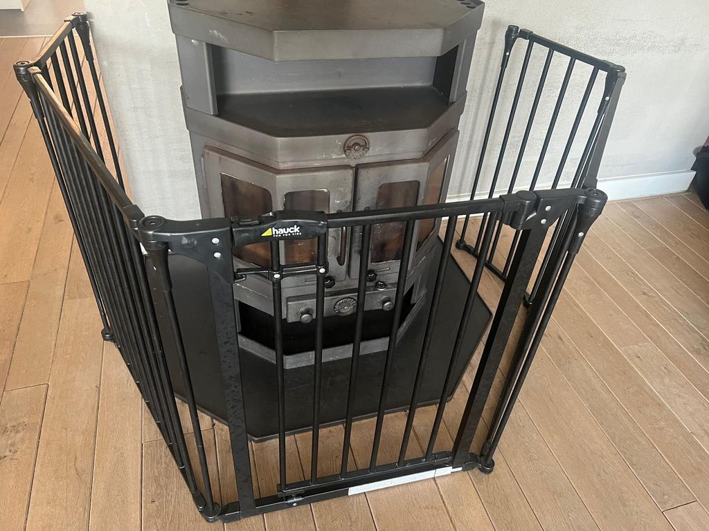 Haardhek / Fireplace Guard van Hauck incl de doos, Huis en Inrichting, Haarden, Gebruikt, Overige soorten, Ophalen