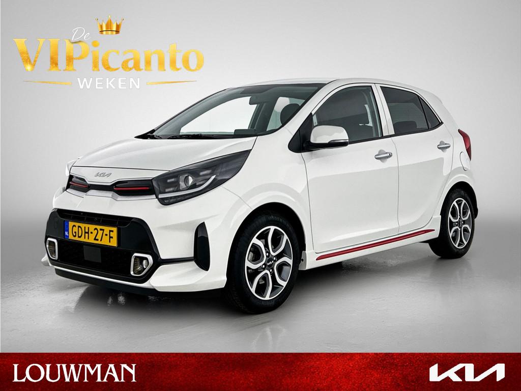 Kia Picanto 1.0 DPI GT-Line Leder | Climate control | BTW Ki, Voorwielaandrijving, 12 maanden, Gebruikt, Zwart