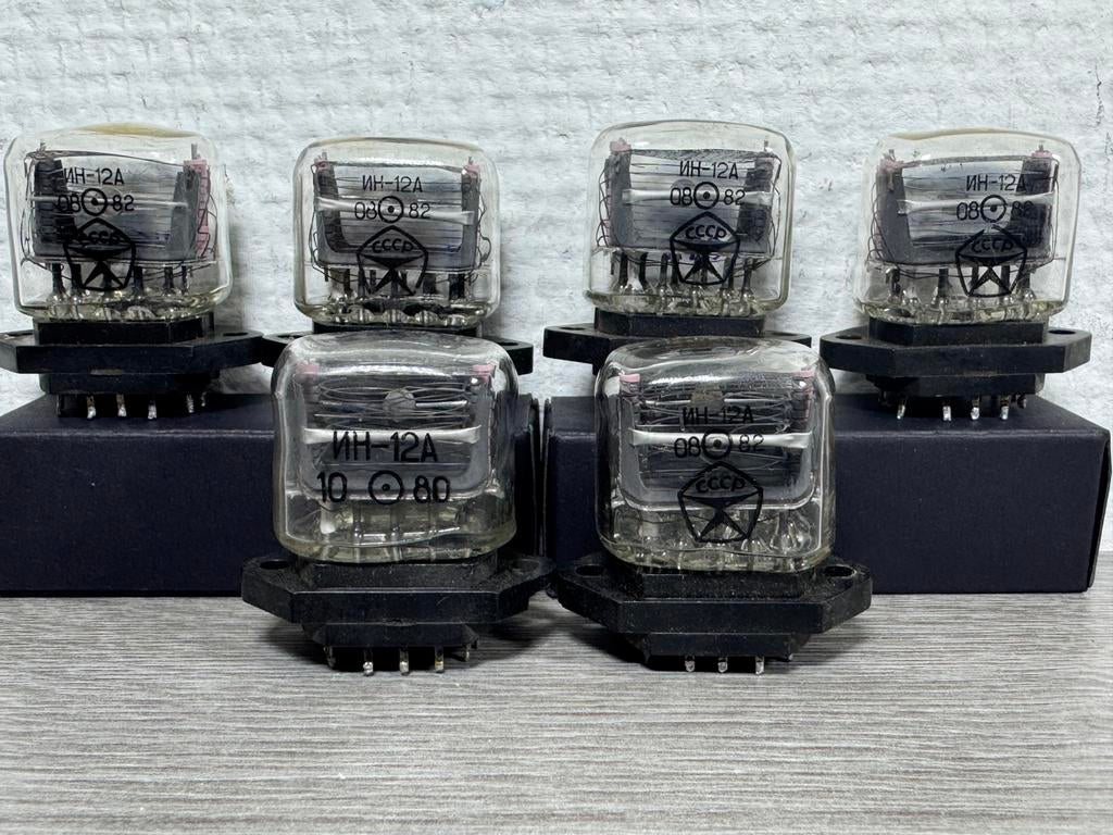 6 stuks ИH-12A CCCP nixie, Ophalen of Verzenden, Zo goed als nieuw