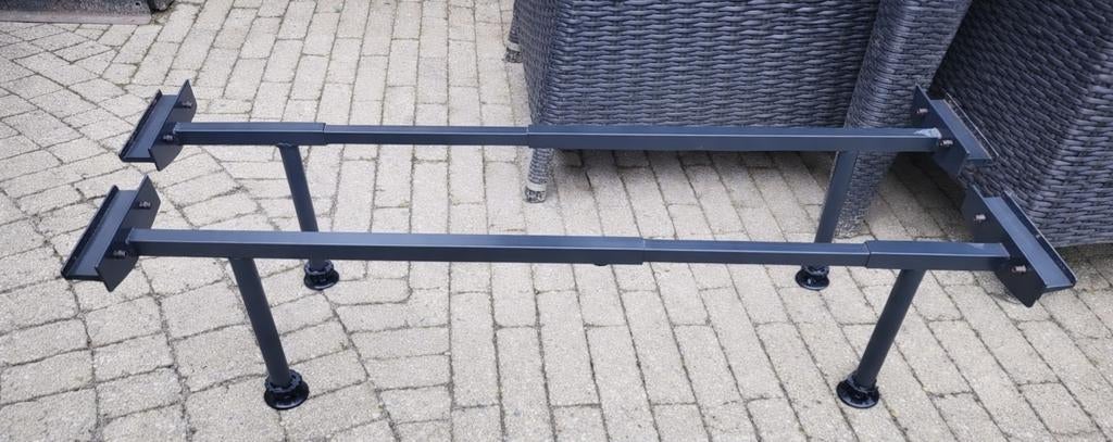 Auping potenset verstelbaar (70 t/m 100 cm breed), Huis en Inrichting, Slaapkamer | Bedden, Gebruikt, Eenpersoons, Metaal, Zwart