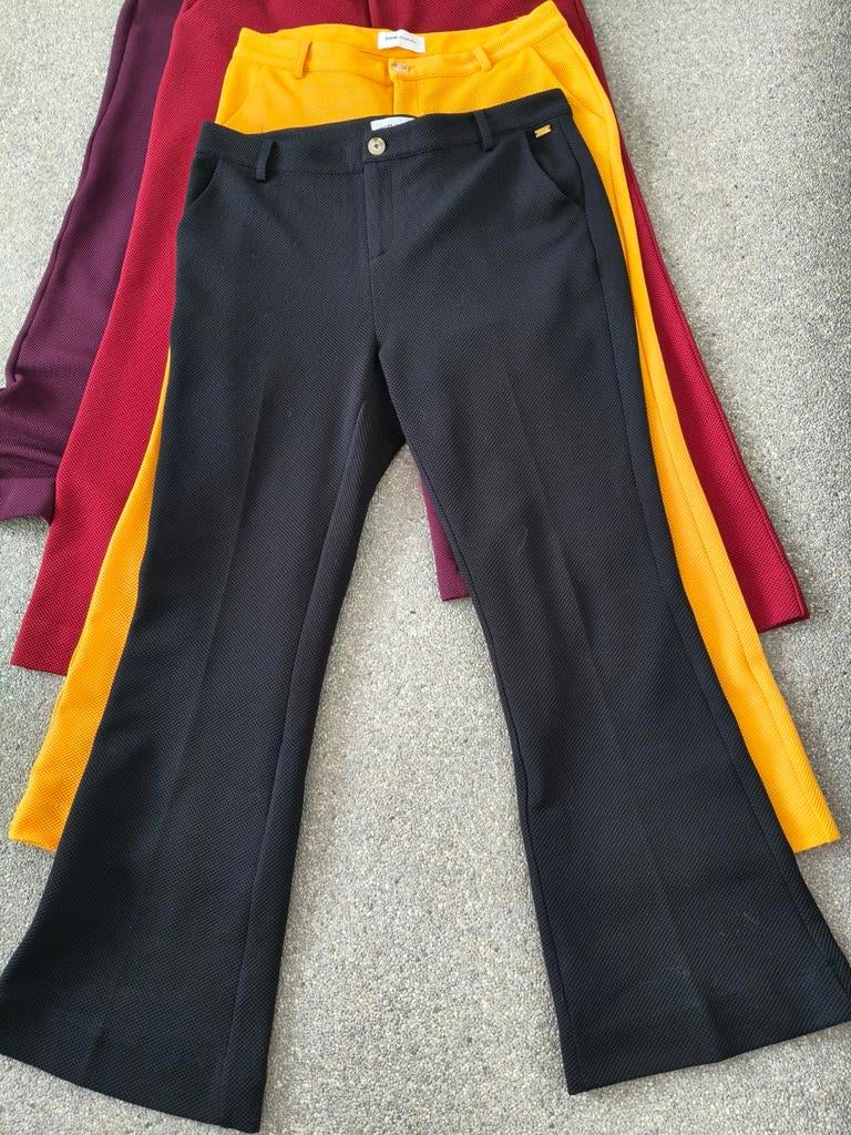 Pom Amsterdam Broeken Maat 44 - Piqué & Wafelstof, Verzenden, Zwart, Maat 42/44 (L), Zo goed als nieuw