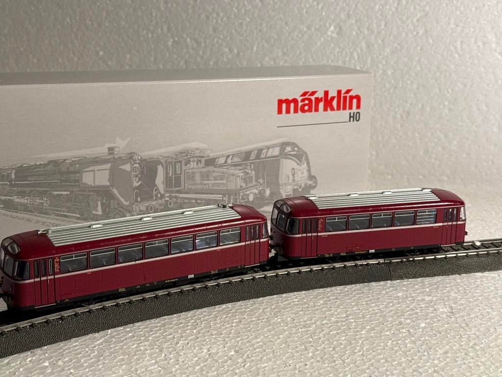 Märklin VT 95 + VB 140 Motorwagen met Bijwagen (39950), Hobby en Vrije tijd, Modeltreinen | H0, Wisselstroom, Treinset, Ophalen of Verzenden