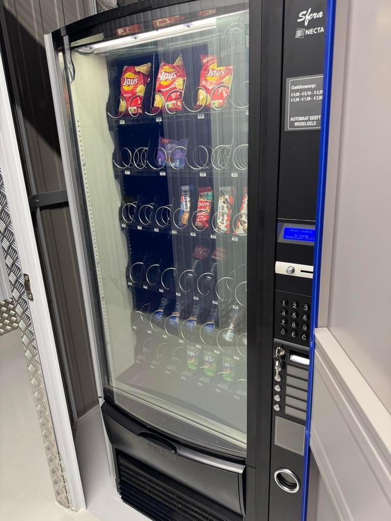 Necta Sfera Combi Vending Automaat met Pin en Contant, Gebruikt, Ophalen of Verzenden, Necta, Necta