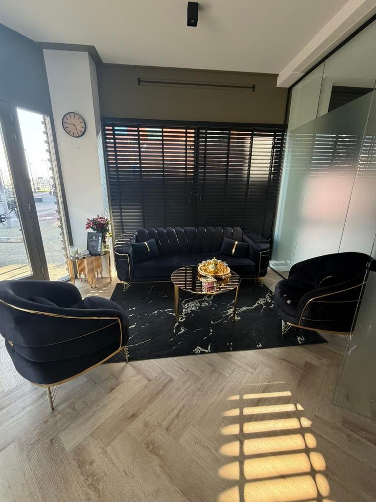 Luxe Woonkamerset, Ophalen of Verzenden, Zo goed als nieuw, Stof