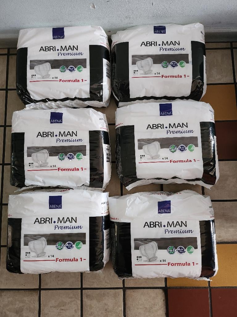 6 Pakken ABENA Abri Man Incontinentieverband F1, Ophalen of Verzenden, Nieuw