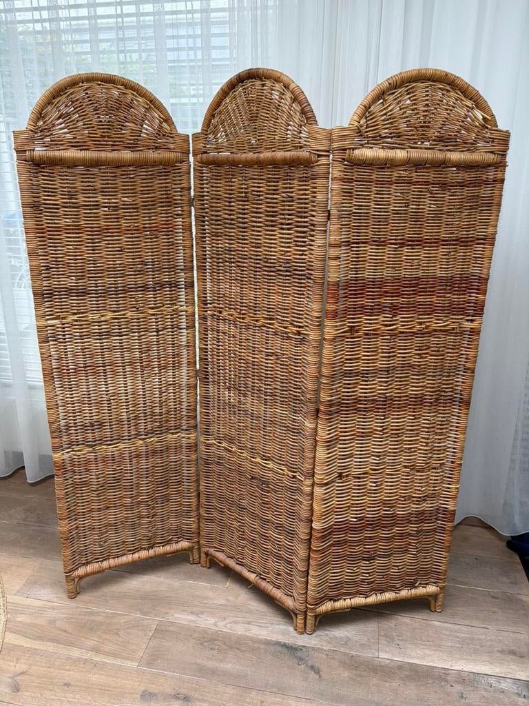 Rotan kamerscherm bohemian Ibiza, Ophalen, Zo goed als nieuw