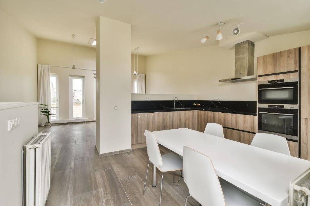 Eettafel, Huis en Inrichting, Tafels | Eettafels, Ophalen, Gebruikt, 50 tot 100 cm, Vijf personen of meer