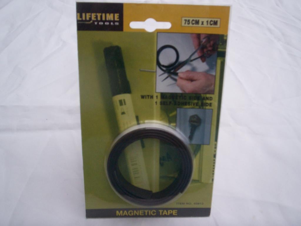 MAGNETISCHE STRIP Magnetic Tape 75 cm. x 1 cm Lifetime Tools, Ophalen of Verzenden, Nieuw, 50 tot 100 mm