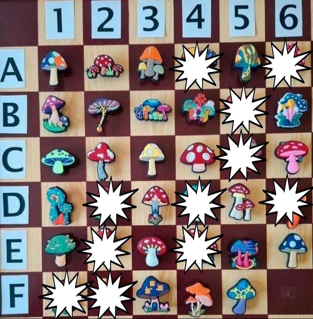 19 : Paddestoelen Schoenbedels Pins voor de Crocs, Ophalen of Verzenden, Nieuw, Transport