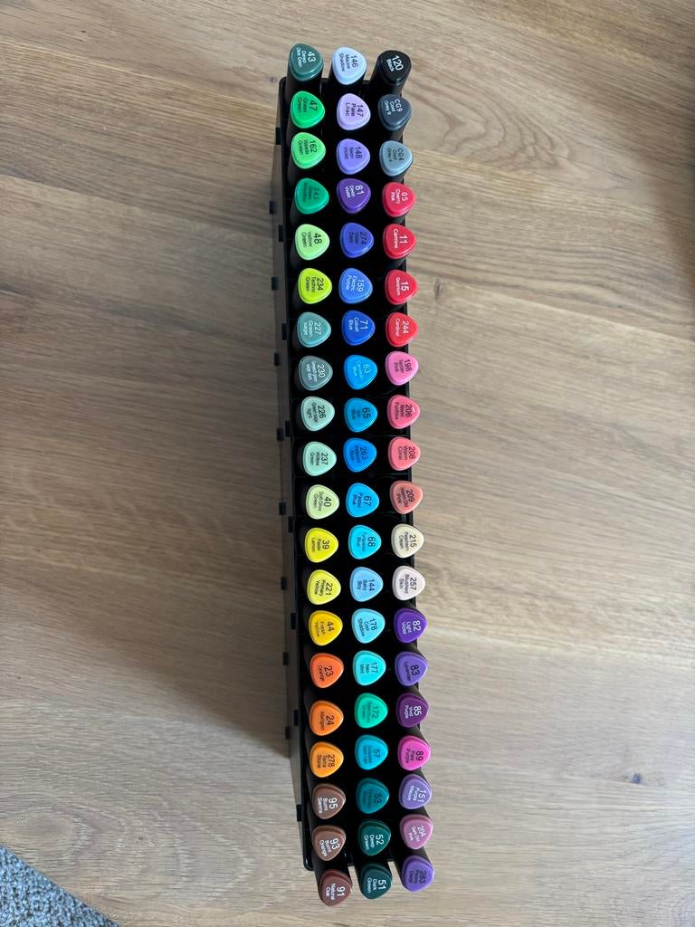 Decotime twin-alcoholmarkers, 60 stuks, als nieuw., Ophalen, Zo goed als nieuw, Potlood of Stift