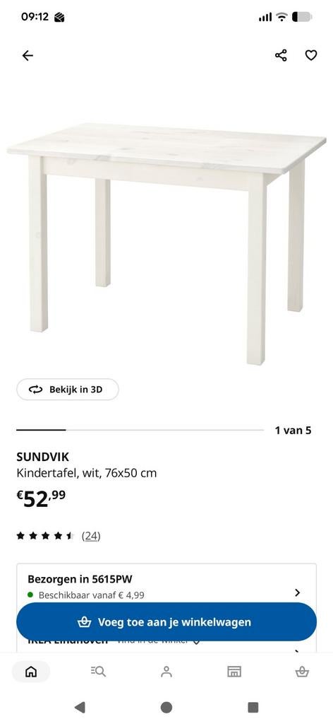 Speeltafel, Ophalen, Nieuw