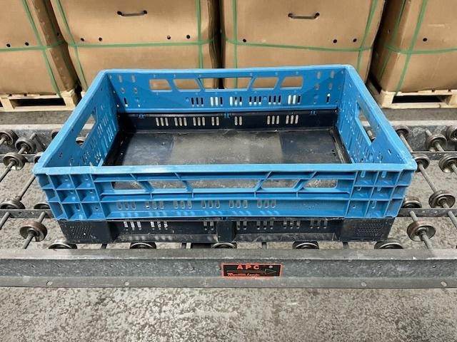 Blauwe kratten inklapbaar, Ophalen, Gebruikt, 40 tot 60 cm, Opvouwbaar