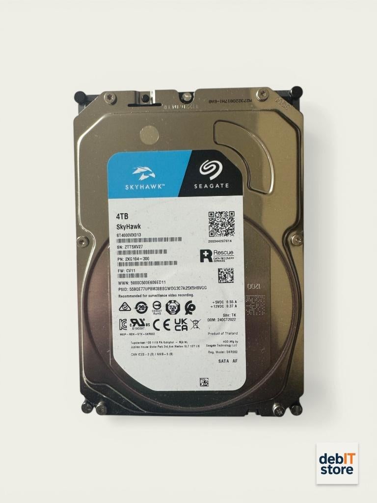 Seagate Skyhawk 4tb NAS - NVR HDD (2 stuks beschikbaar), Computers en Software, Harde schijven, Seagate, Server, Info@debitstore.nl