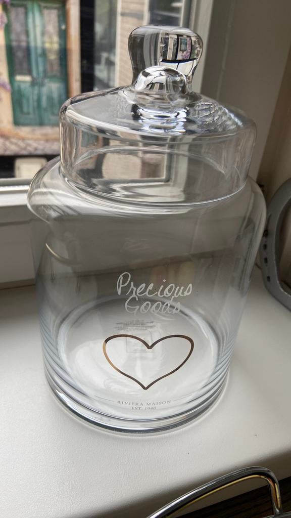 Glazen voorraadpot Riviera Maison, Huis en Inrichting, Ophalen of Verzenden, Zo goed als nieuw